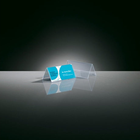 Sigel - Tischständer - 95x42mm - glasklar - Dachform - 10 Stück - si-ta138
