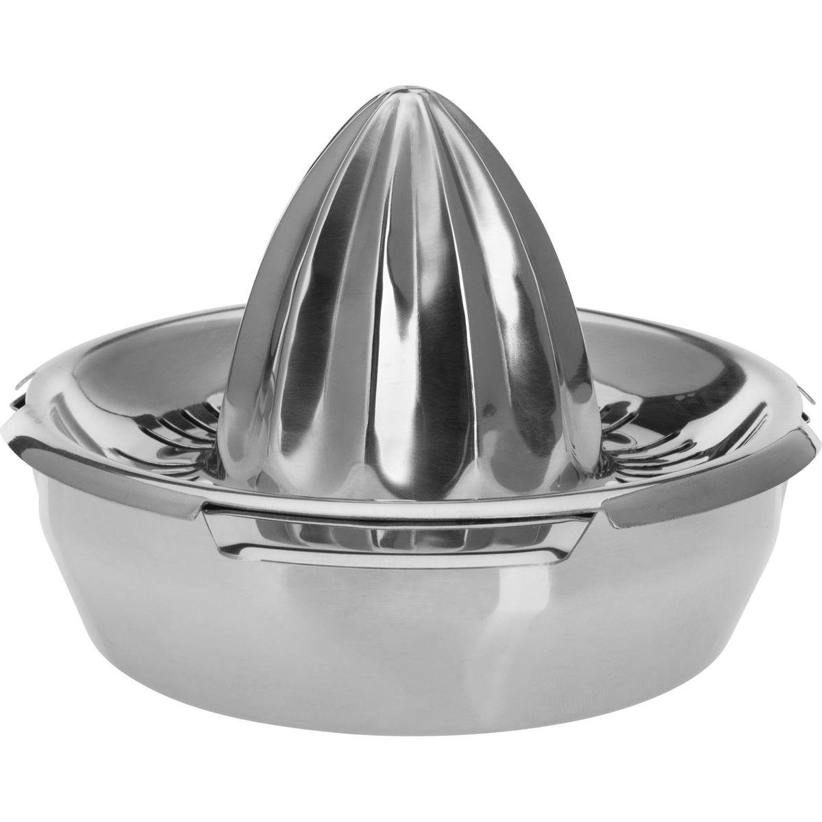 Westmark Zitruspresse mit Saftreservoir, Durchmesser: 13,8 cm, Fassungsvermögen: 350 ml, Edelstahl, Silber, 30942260