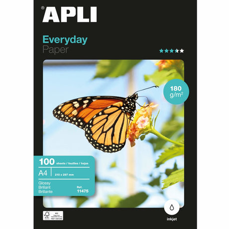 Apli glänzendes Fotopapier für jeden Tag, A4, 100 Blatt