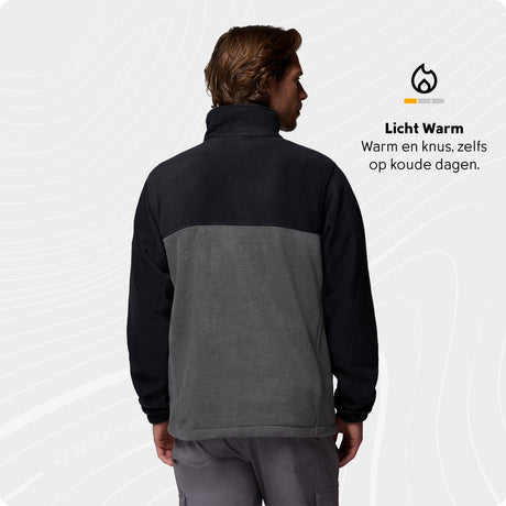 Columbia Steens Mountain™ Full Zip 2.0 Fleecejacke Herren – Fleecejacke mit durchgehendem Reißverschluss – Fleeceweste – Schwarz – Größe XXL
