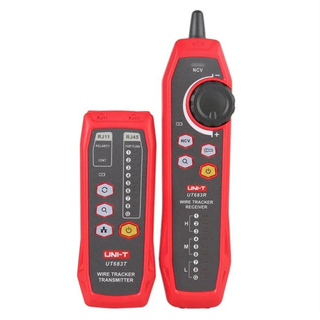 Uni-t UT683kit Kabelsuchgerät und Kabeltester für Netzwerkkabel, Koax-, Telefonkabel und Stromkabel durch die Isolierung