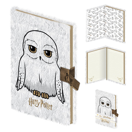 Harry Potter Hedwig Unisex-Notizbuch – Weißgold – Standard