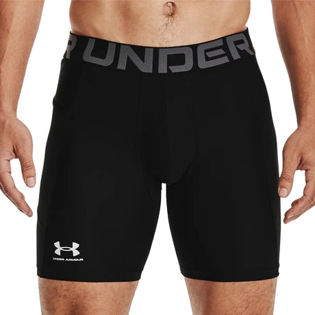 Under Armour UA HG Armour Shorts-BLK Herren-Sporthose – Schwarz – Weiß