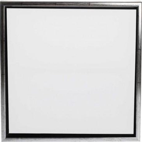 Creativ Company Leinwand mit Rahmen, Größe 40x40 cm, 360 gr, Antiksilber, Weiß, 1 Stück