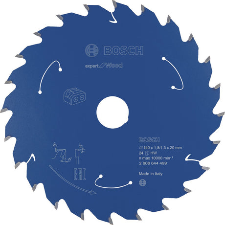 Bosch Zubehör 2608644499 Kreissägeblatt 140 x 20 mm Zähnezahl: 24 1 Stück