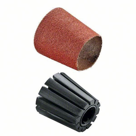 Bosch opnameschaft en schleifhülsen set (konisch) 30 mm 80 voor prr 250 es - 1600a00156