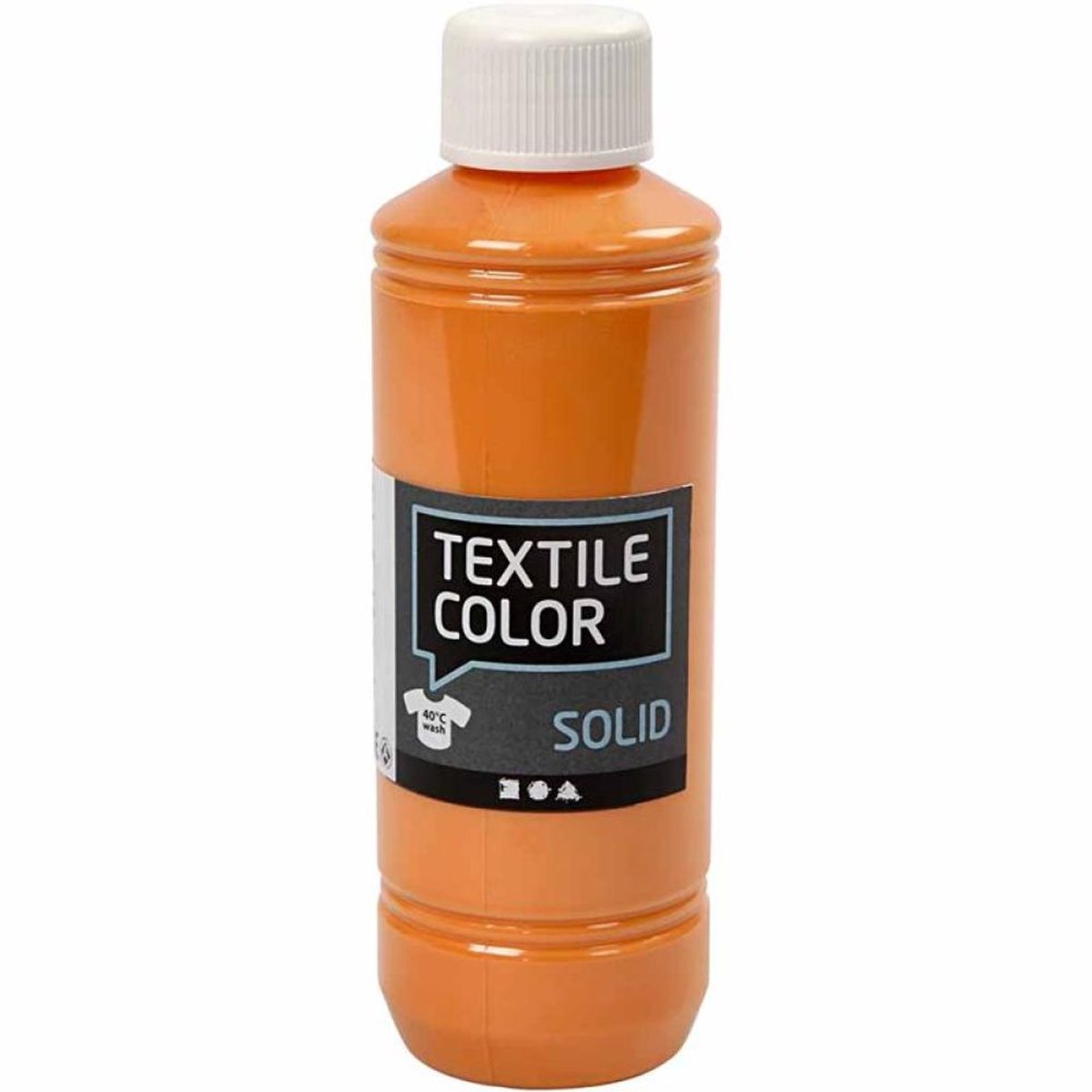 Kreativfirma Textilfarbe Deckung Textilfarbe - Orange, 250 ml