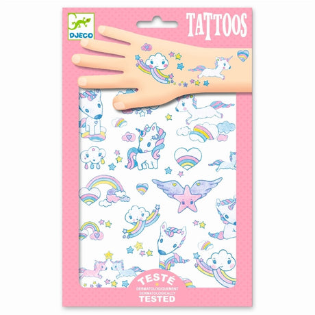 Djeco Klebetattoos | Einhorn | für Kinder