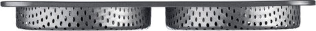 Westmark Burgerbrötchen-Backform, für 4 Burgerbrötchen, je ø 12 cm, Stahl, antihaftbeschichtet, groß, anthrazit, 32702260