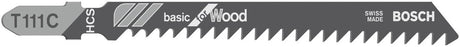 Bosch - Stichsägeblatt T 111 C Basic für Holz - 100 Stück