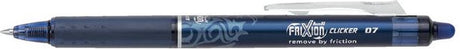 Pilot Frixion Kugelschreiber 0,7 mm Clicker – Schachtel mit 12 Stück – Blau Schwarz