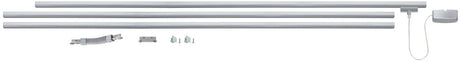 Paulmann urail basisset - 230v - chroom mat - 3x1 m rail + verbindingen + voeding