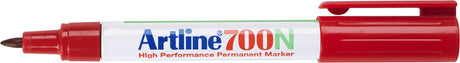 Artline 700 ordentlich – Permanentmarker – 1 Stück – 0,7 mm Strichstärke – rot