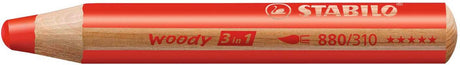 Stabilo Woody 3 in 1 – Multitalentstift – Rot – pro Stück