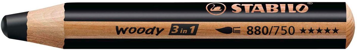 Stabilo Woody 3 in 1 – Multitalent-Buntstift – Schwarz