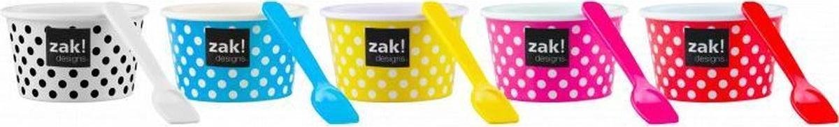 Zak!designs Dotty Eisbecher – Eisbecher – Eisformen – 250 ml – Blau