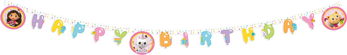 Alles Gute zum Geburtstag Girlande Gabbys Puppenhaus