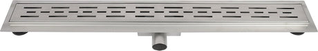 Differnz douchegoot - met flens rvs - 7 x 7 x 80 cm