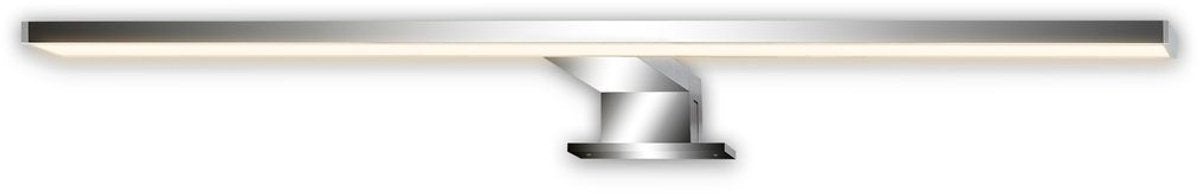 B.K.light dünn - LED-Spiegelbeleuchtung - warmweißes Licht - Spiegellampe - klemmbar oder schraubbar - Chrom - 50x10,5x4 cm