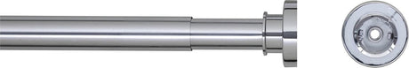 Dichtungsfäbe-Duschvorhangstange Teleskop 125-220 cm Chromfarbe