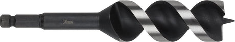 Wolfcraft – 30-mm-Schlangenbohrer für Holzbalken – 165 mm – Holzbohrer mit Sechskantschaft – Sechskant – Bohrer für Holz – 7140000