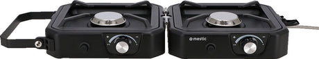 Mestic kooktoestel mgc-150 – 2 kookpitten - 2x 1800 w - maximaal vermogen: 3600 w - campingtoestel