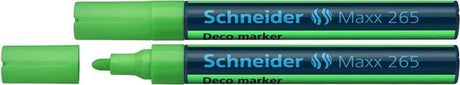 Schneider schrijfwaren schneider krijtmarker - maxx 265 - groen - 2 stuks - krijtstift - s-126511-2