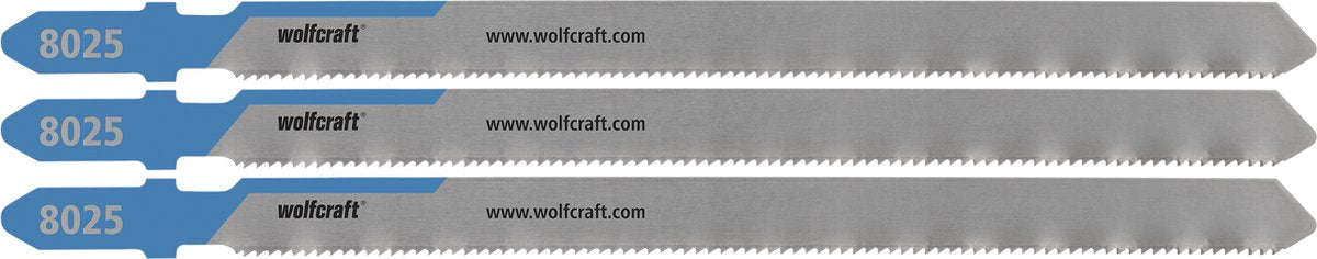 Wolfcraft – Metallrohr-Stichsägeblätter – HSS-Sägeblatt mit T-Schaft – ideal für Rohre aus Metall, Stahl, Kupfer und Aluminium – 8025000