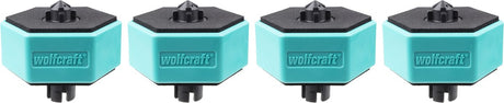Wolfcraft – Werkbankzubehör – 4 multifunktionale rutschfeste Werkstückauflagen für Arbeitstisch – 20 mm – 6892000