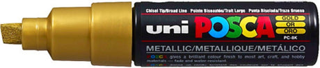 Uni Posca Farbmarker 8 Karat Gold – Keilspitze 8 mm