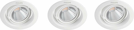 Philips led philips pomeron inbouwspot - 3-lichts - 7w