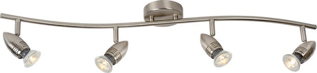 Lucide caro-led - plafondspot (plafondlamp) - led - gu10 - 4x5w 2700k - mat chroom