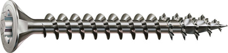 Spax Edelstahlschraube, 3,5 x 25 mm, 180 Stück, Vollgewinde, Senkkopf, T-Star Plus T15, 4Cut, Edelstahl A2 - 8000000287107