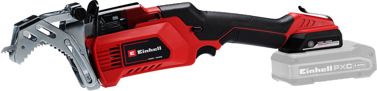 Einhell accu takkenzaag ge-gs 18 150 li solo - power x-change- 18 v li-ion - max. takdikte: 100 mm - incl. 2x kwb-zaagbladen - excl. accu en lader