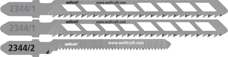 Wolfcraft – Gipskarton-Stichsägeblätter – 3-teilig – für gerade und gebogene Schnitte in Gipskarton – 2344000