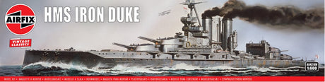 Airfix Modellbausatz Schiffe – 04210V HMS Iron Duke – Vintage-Klassiker – Marineschiff aus Kunststoff – 1:600 – Modellbau
