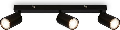 Briloner tib - Aufbaustrahler - 2172035 - schwenkbar - Ein Aus über Wandschalter - 15,5 x 5,5 x 44 cm - Schwarz