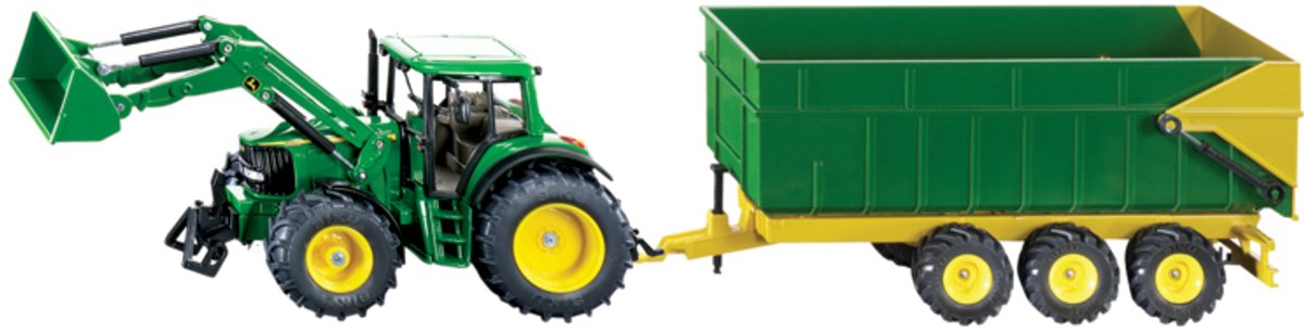 Siku 1843 John Deere mit Anhänger 1:87