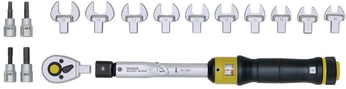 Proxxonindustrial – Mikroklick-Drehmomentschlüssel MC 60 Multi 12–60 nm 3 8 (5 20) * – PR23341