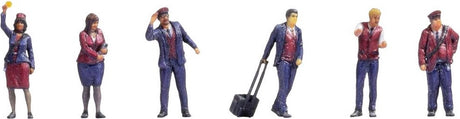 Noch 44510 z spoorwegpersoneel figuren kant-en-klaar model