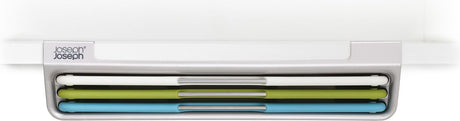 Joseph Joseph Folio Slim Schneidebretter – 3er-Set – hängend in Halterung – Kunststoff – Grau