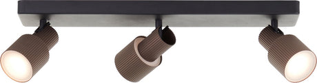 Brilliant Cadiz – Deckenstrahler – Gu10 3 x 5 W – 3000 K – schwarzes Kupfer