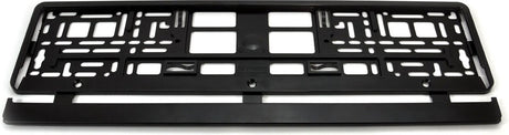 Markenloser Sans-Marque-Kennzeichenhalter hart – schwarz – für Kennzeichengröße: 520 x 110 mm – nur 1 Stück