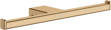 Hansgrohe addstoris doppelter Toilettenpapierhalter aus gebürsteter Bronze