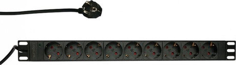 Markenlose Sans-Marque-Basic-9-fach-Steckdosenleiste für 19-Zoll-Serverschränke – Serverschrank