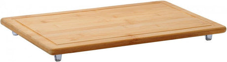 Kesper fsc® Holzschneidebrett Abdeckplatte Bambusholz, mit Saftkante | Schneidebrett | Herdabdeckplatte | Größe 50 x 28 x 4 cm