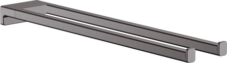 Hansgrohe addstoris Handtuchhalter 2-Deckel, gebürstetes Schwarzchrom