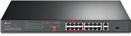 Tp-link TL-SL1218P Netzwerk-Switch unmanaged Gigabit Ethernet (10 100 1000) Power over Ethernet (POE) 1h schwarz
