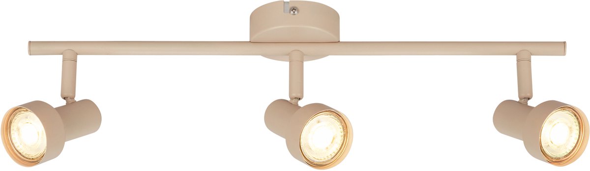 Briloner b.k.licht tapp - Aufbaustrahler - Deckenstrahler (Deckenlampe) - 3x GU10-Fassung - Taupebeige - 47,5 cm