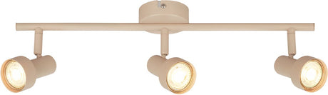 Briloner b.k.licht tapp - Aufbaustrahler - Deckenstrahler (Deckenlampe) - 3x GU10-Fassung - Taupebeige - 47,5 cm
